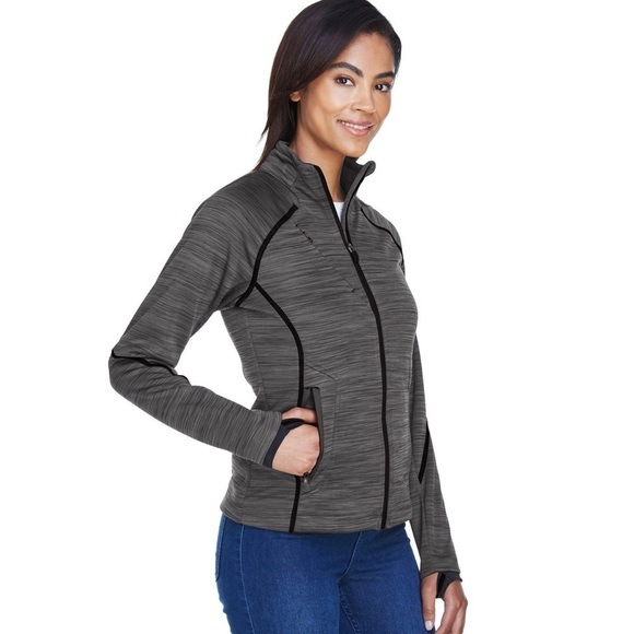 North End Womens Flux Melange Bonded Fleece Jacket size M - Picture 3 of 8